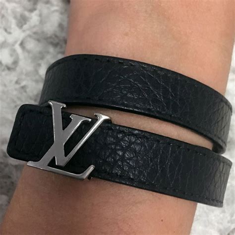 louis vuitton leather wrap bracelet|louis vuitton leather bracelet women's.